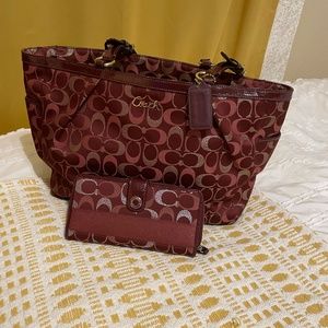 Authentic Coach Purse and wallet set